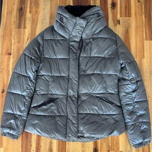 Mango Women's Gray Puffer Jacket